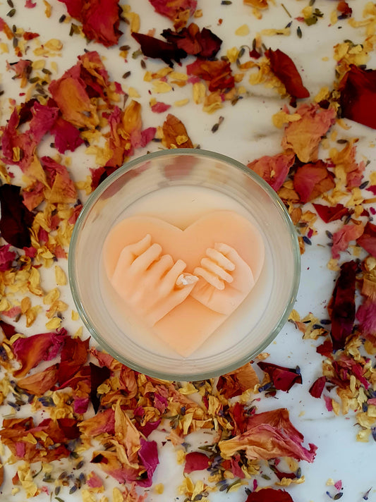 A promise (locked hands in heart) 20cl jar