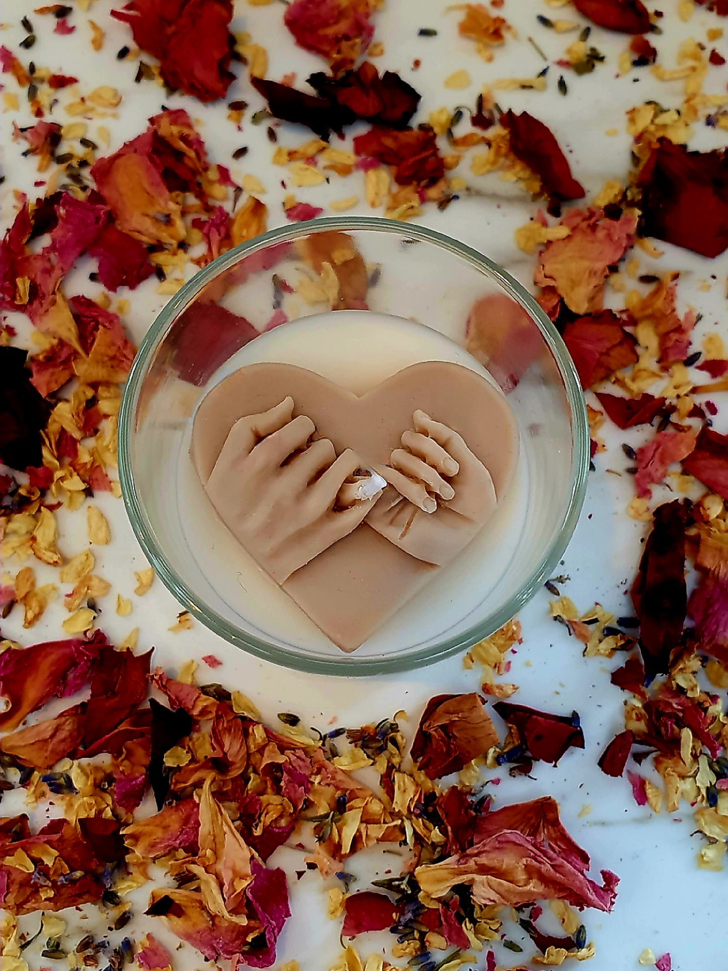 A promise (locked hands in heart) 20cl jar