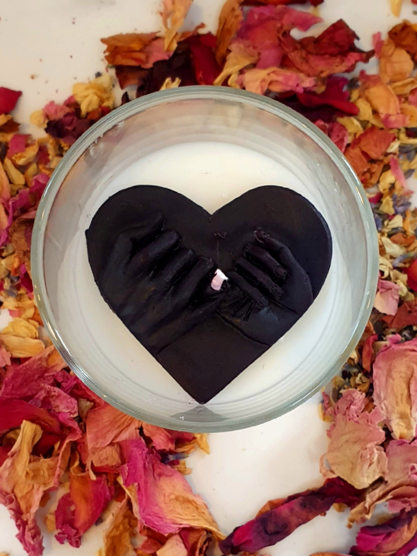 A promise (locked hands in heart) 20cl jar