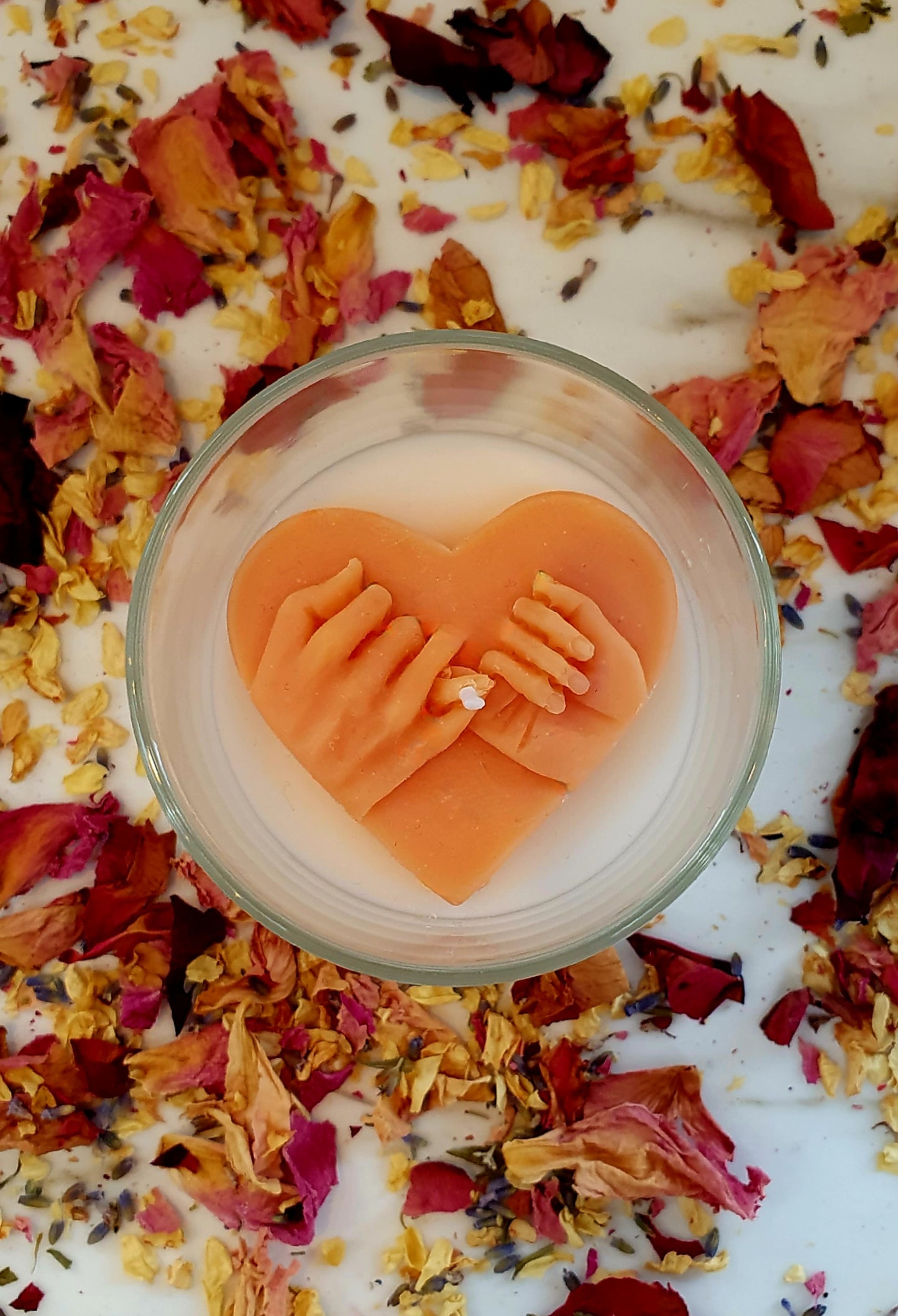 A promise (locked hands in heart) 20cl jar