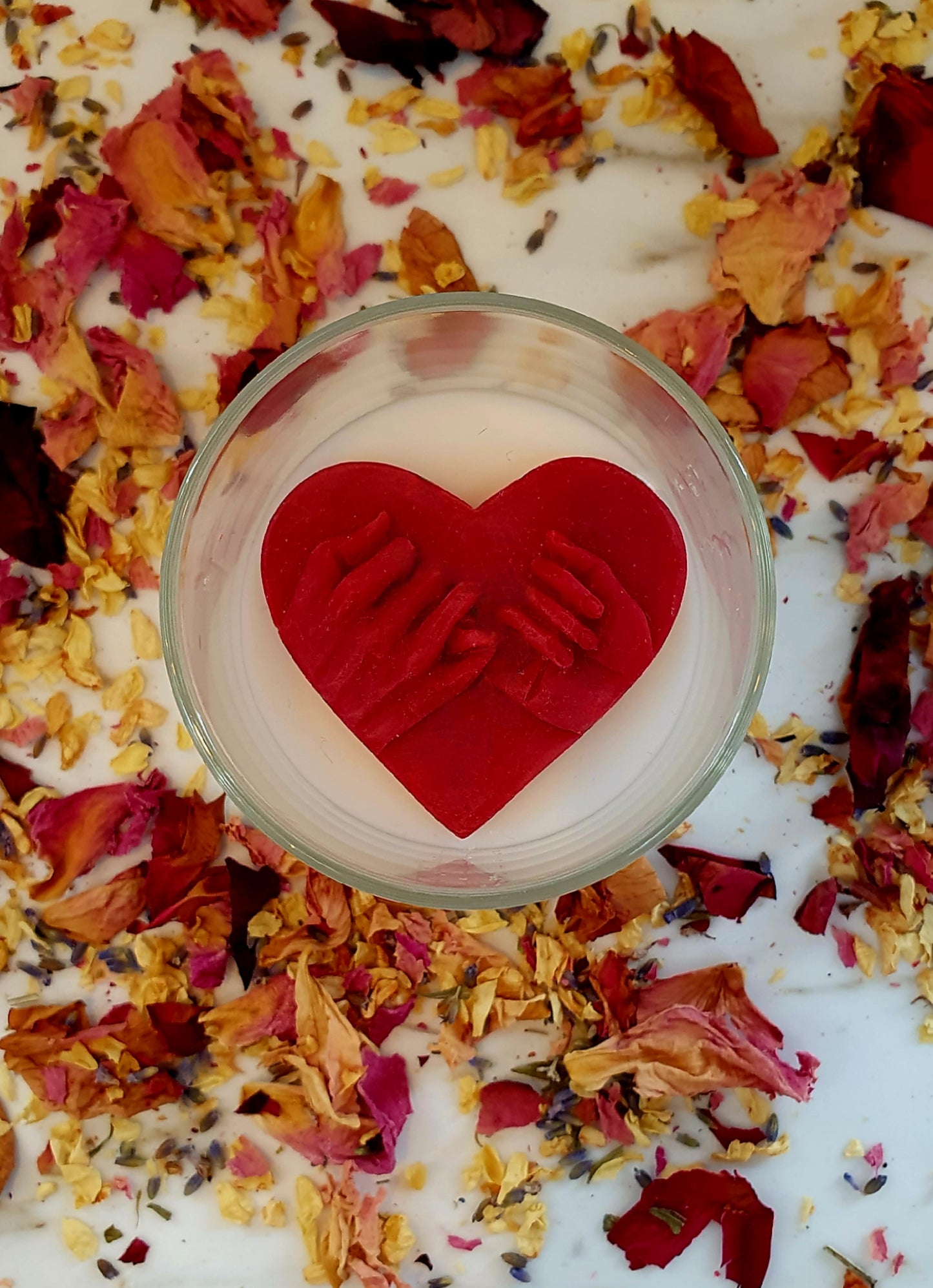 A promise (locked hands in heart) 20cl jar