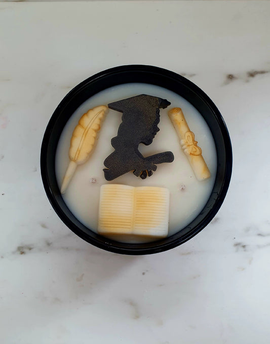 Graduation gift/keepsake candle