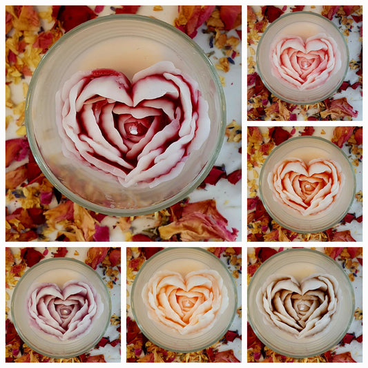 Rose petal hearts in 20cl jar