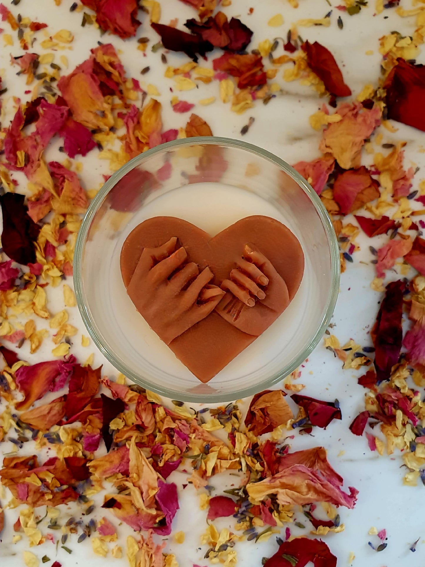 A promise (locked hands in heart) 20cl jar